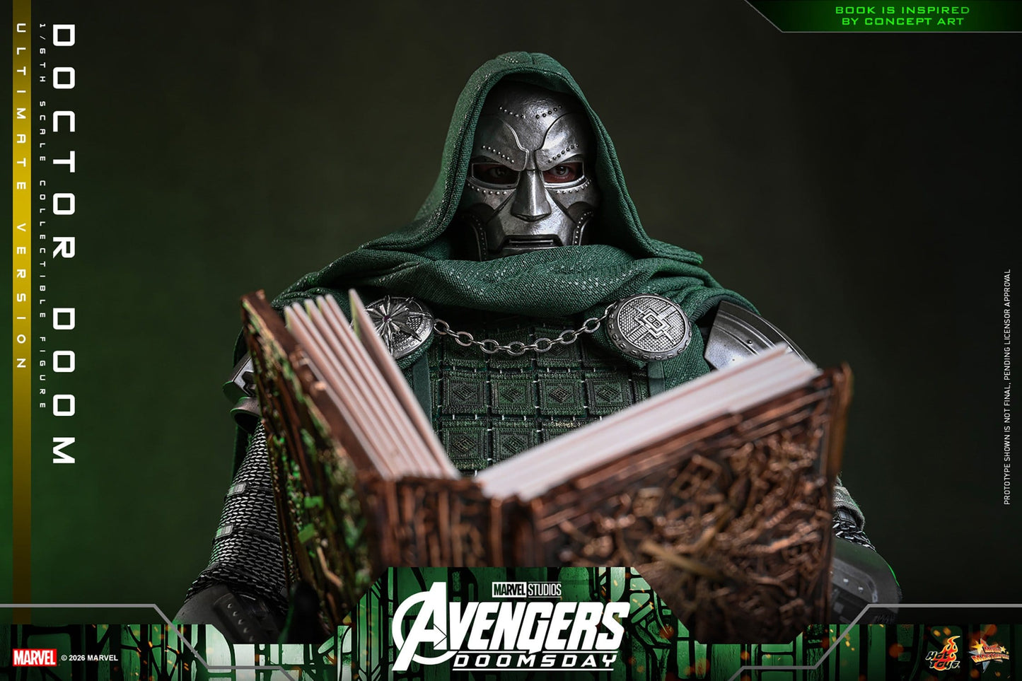 DOCTOR DOOM FIGURA HOT TOYS AVENGERS: DOOMSDAY ULTIMATE VERSION 1/6 31 CM