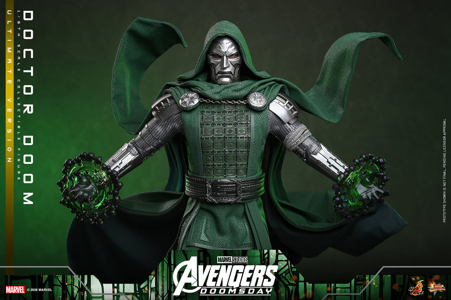 DOCTOR DOOM FIGURA HOT TOYS AVENGERS: DOOMSDAY ULTIMATE VERSION 1/6 31 CM