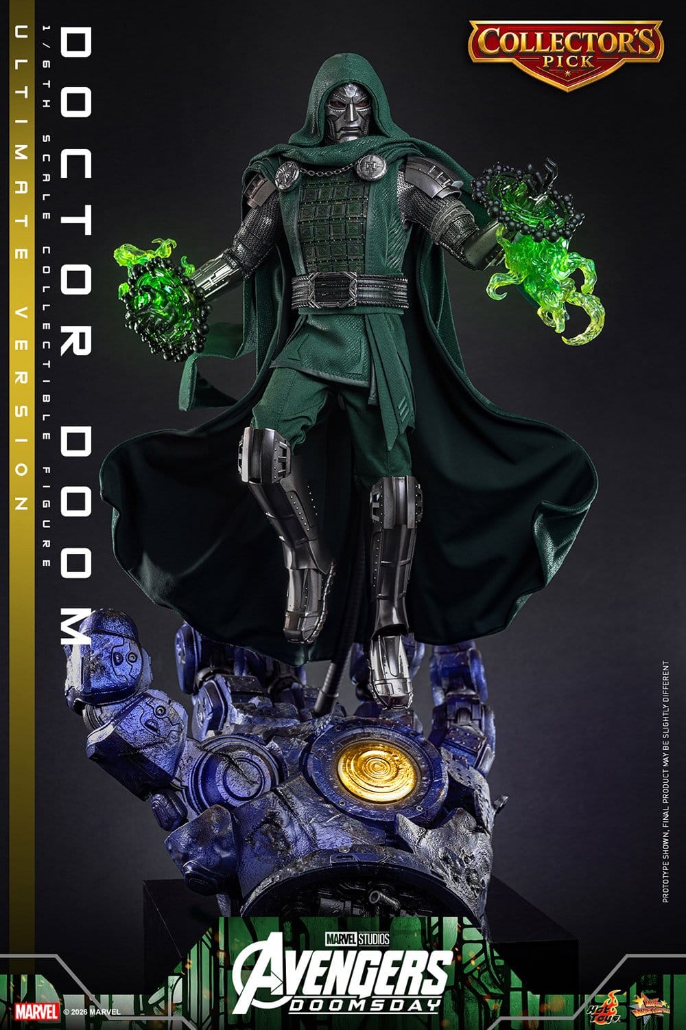 DOCTOR DOOM FIGURA HOT TOYS AVENGERS: DOOMSDAY ULTIMATE VERSION 1/6 31 CM
