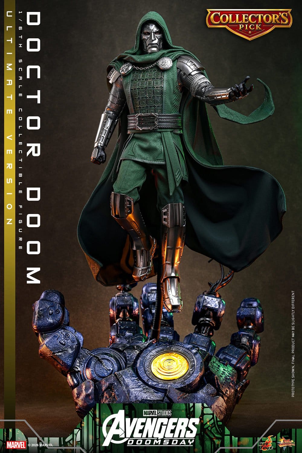 DOCTOR DOOM FIGURA HOT TOYS AVENGERS: DOOMSDAY ULTIMATE VERSION 1/6 31 CM