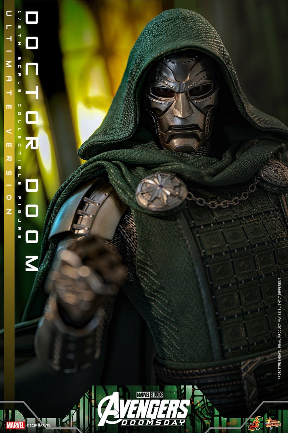 DOCTOR DOOM FIGURA HOT TOYS AVENGERS: DOOMSDAY ULTIMATE VERSION 1/6 31 CM