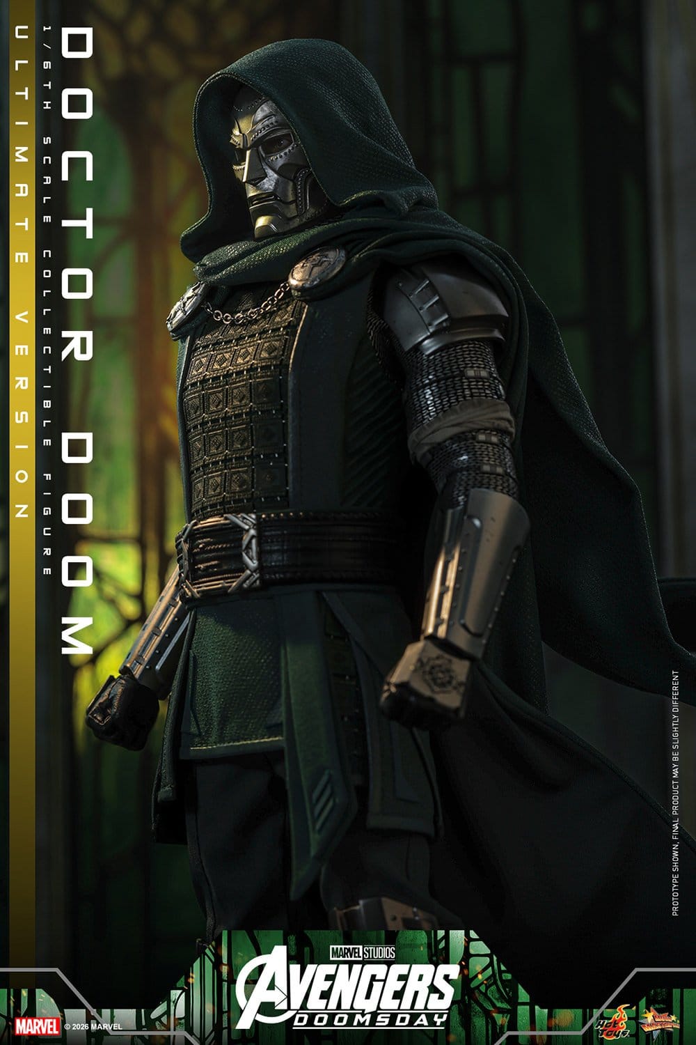 DOCTOR DOOM FIGURA HOT TOYS AVENGERS: DOOMSDAY ULTIMATE VERSION 1/6 31 CM