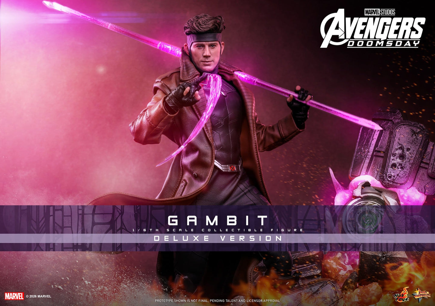 GAMBIT FIGURA HOT TOYS AVENGERS: DOOMSDAY DELUXE VERSION 1/6 31 CM