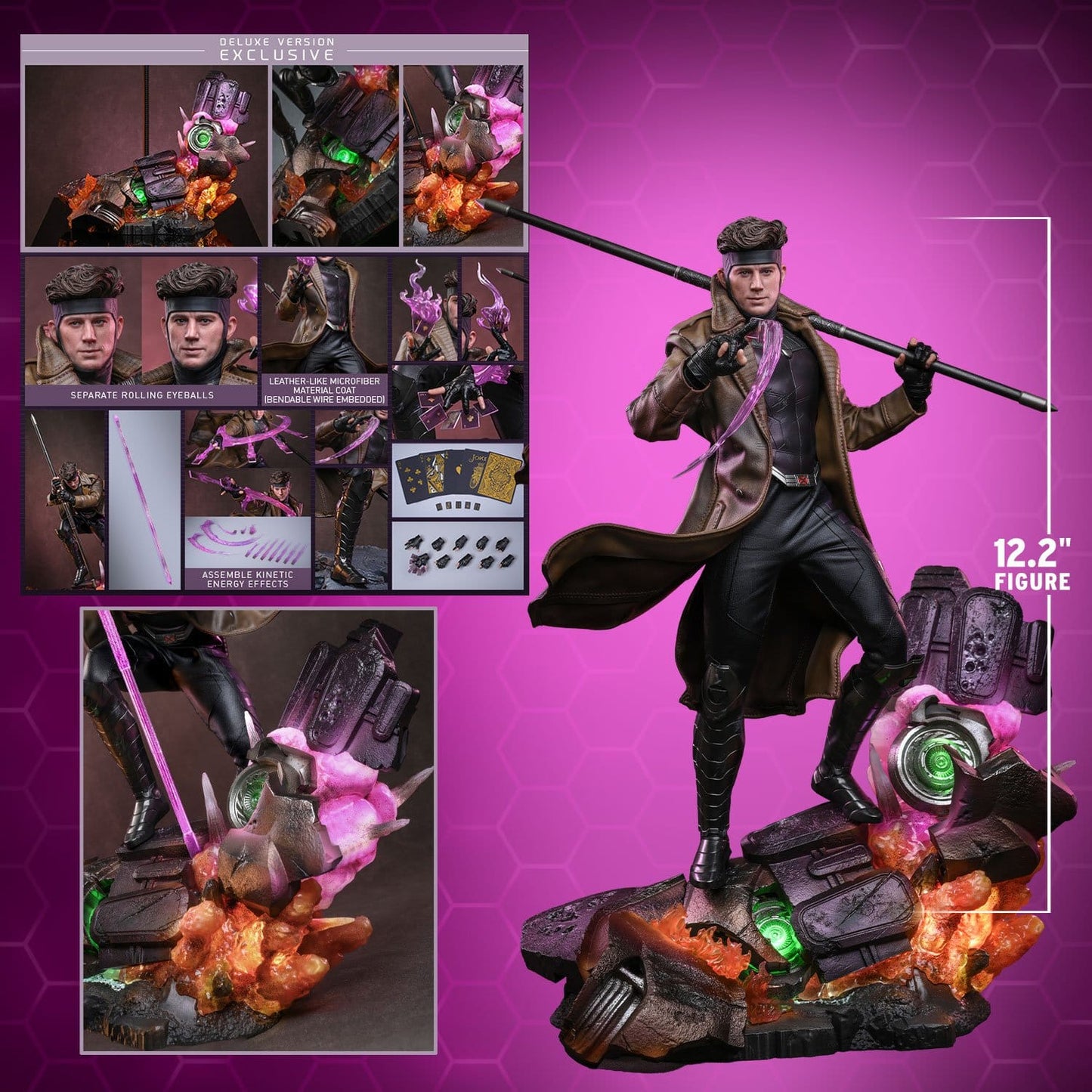 GAMBIT FIGURA HOT TOYS AVENGERS: DOOMSDAY DELUXE VERSION 1/6 31 CM