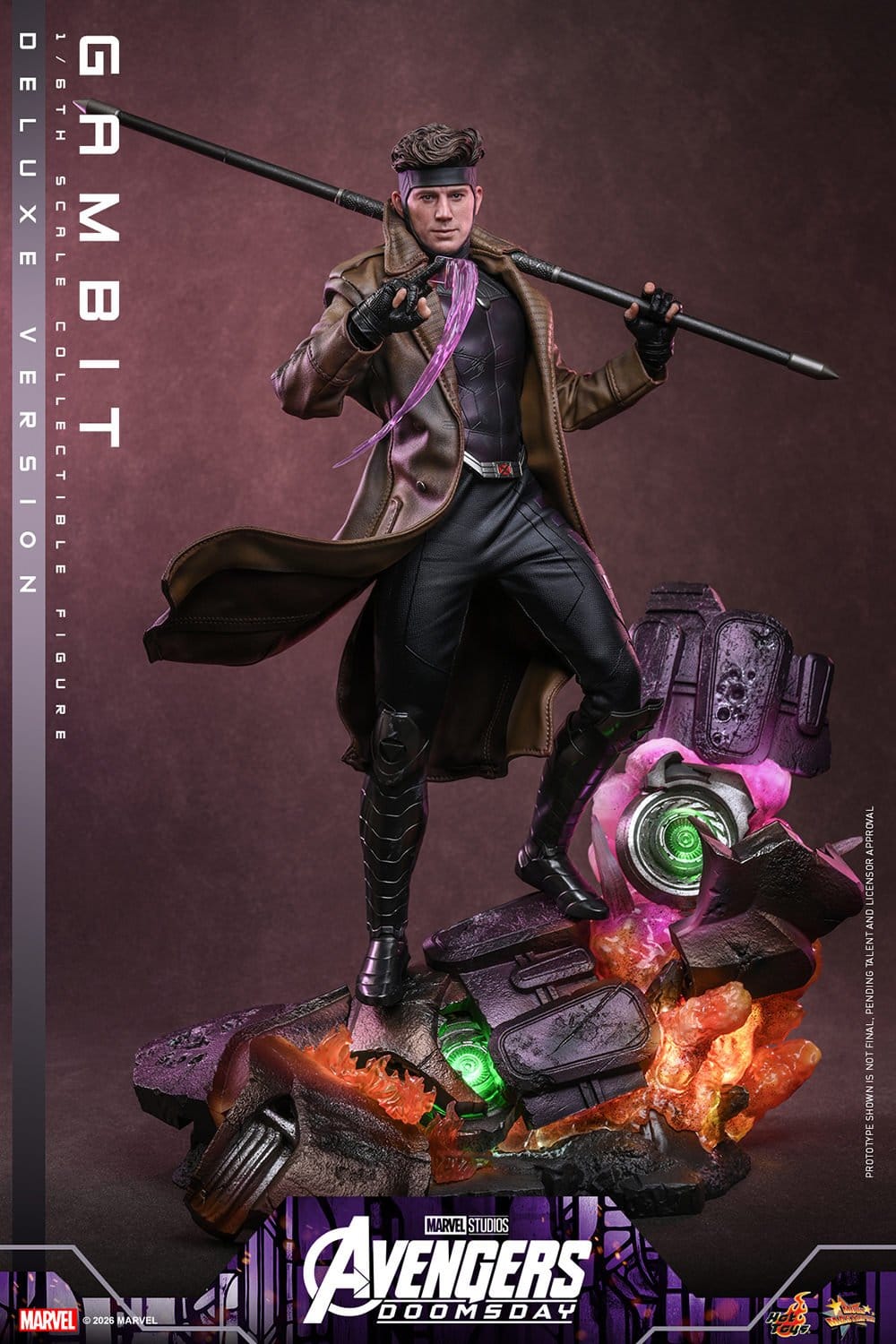 GAMBIT FIGURA HOT TOYS AVENGERS: DOOMSDAY DELUXE VERSION 1/6 31 CM