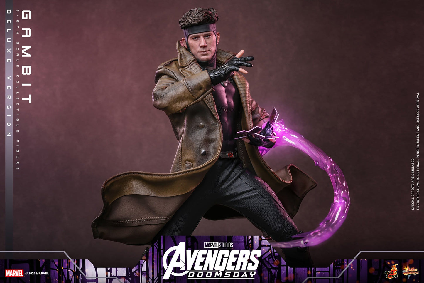 GAMBIT FIGURA HOT TOYS AVENGERS: DOOMSDAY DELUXE VERSION 1/6 31 CM