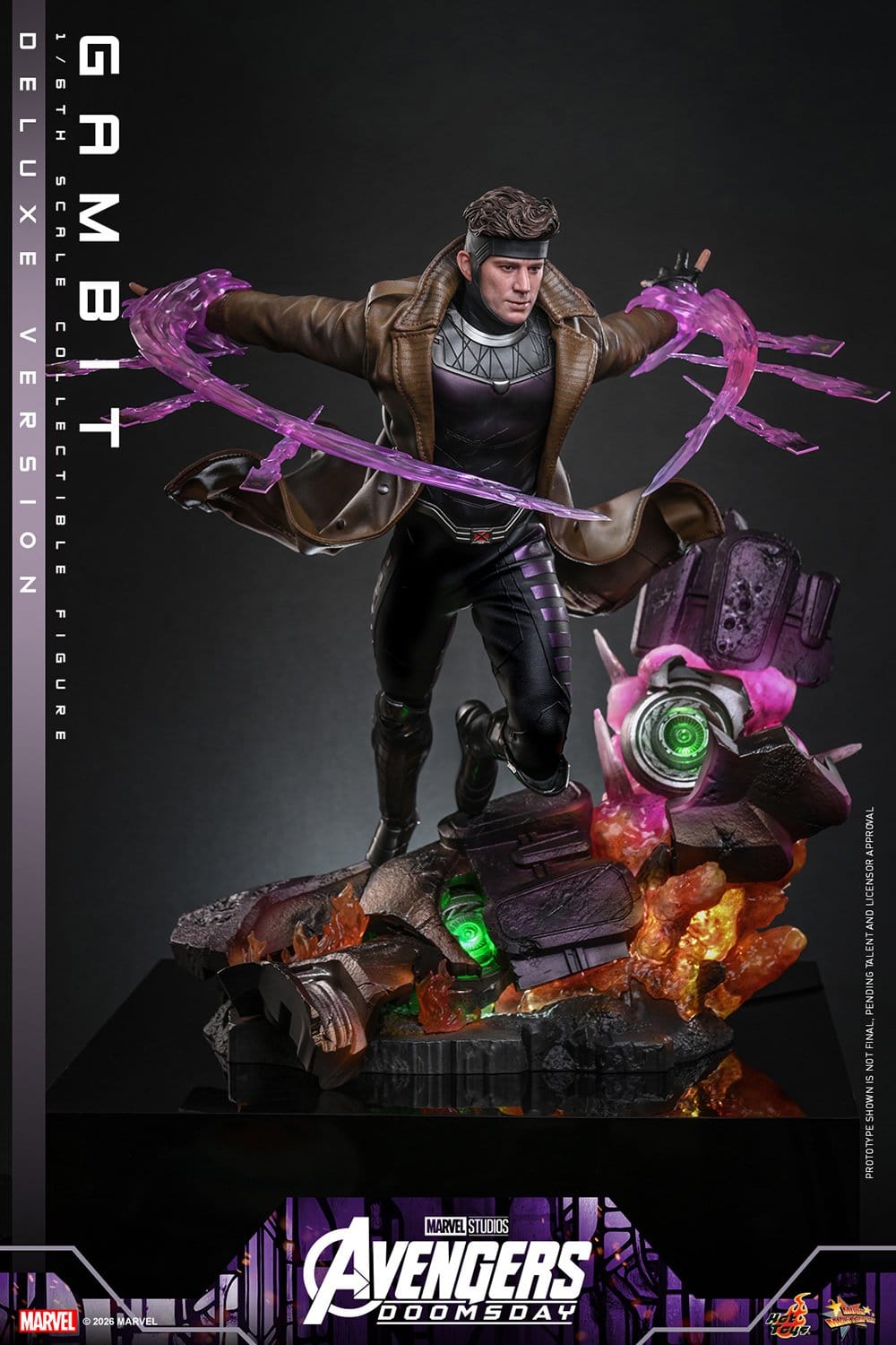 GAMBIT FIGURA HOT TOYS AVENGERS: DOOMSDAY DELUXE VERSION 1/6 31 CM