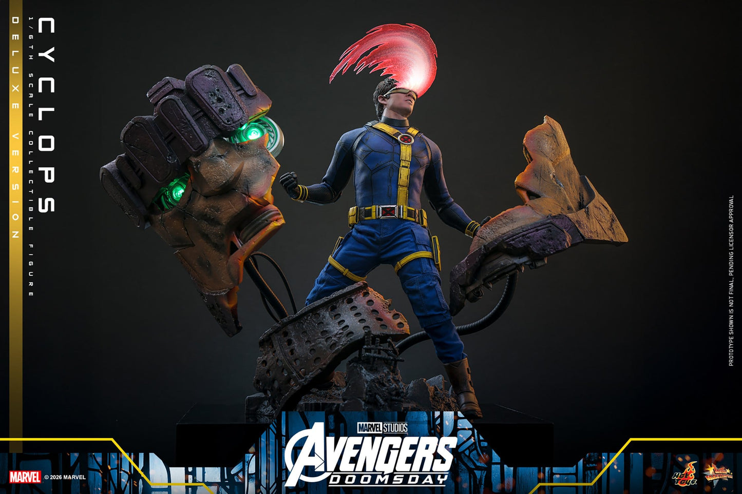 CYCLOPS FIGURA HOT TOYS AVENGERS: DOOMSDAY DELUXE VERSION 1/6 30 CM