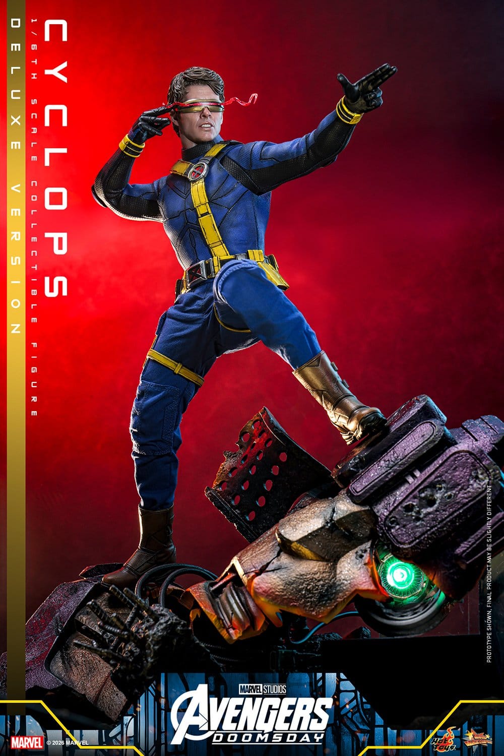 CYCLOPS FIGURA HOT TOYS AVENGERS: DOOMSDAY DELUXE VERSION 1/6 30 CM