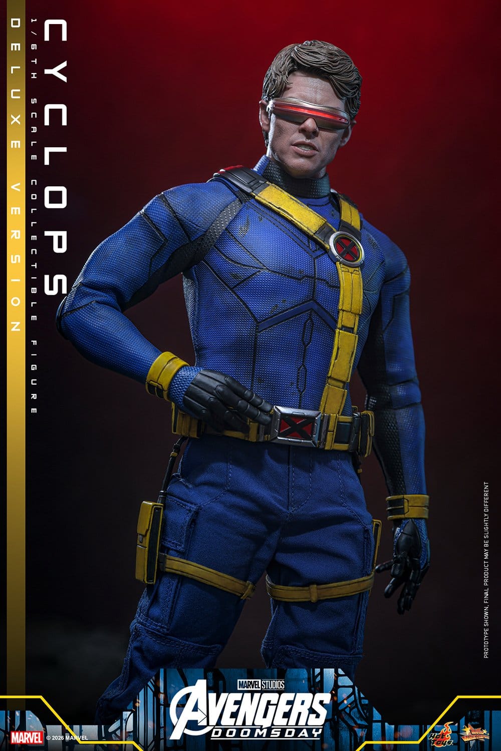 CYCLOPS FIGURA HOT TOYS AVENGERS: DOOMSDAY DELUXE VERSION 1/6 30 CM