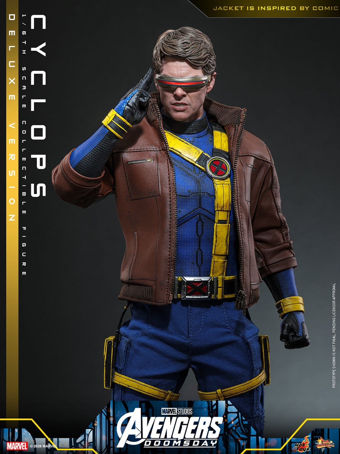 CYCLOPS FIGURA HOT TOYS AVENGERS: DOOMSDAY DELUXE VERSION 1/6 30 CM