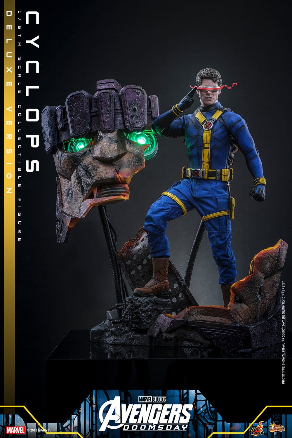 CYCLOPS FIGURA HOT TOYS AVENGERS: DOOMSDAY DELUXE VERSION 1/6 30 CM