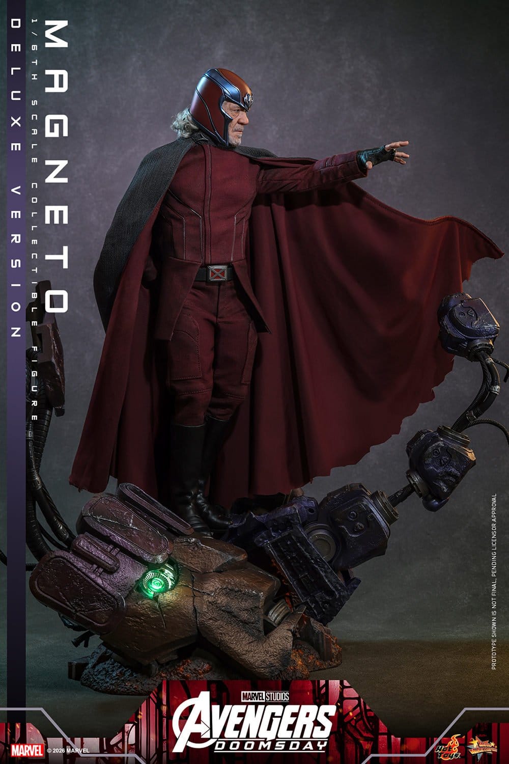 MAGNETO DELUXE FIGURA HOT TOYS AVENGERS: DOOMSDAY 1/6 30 CM