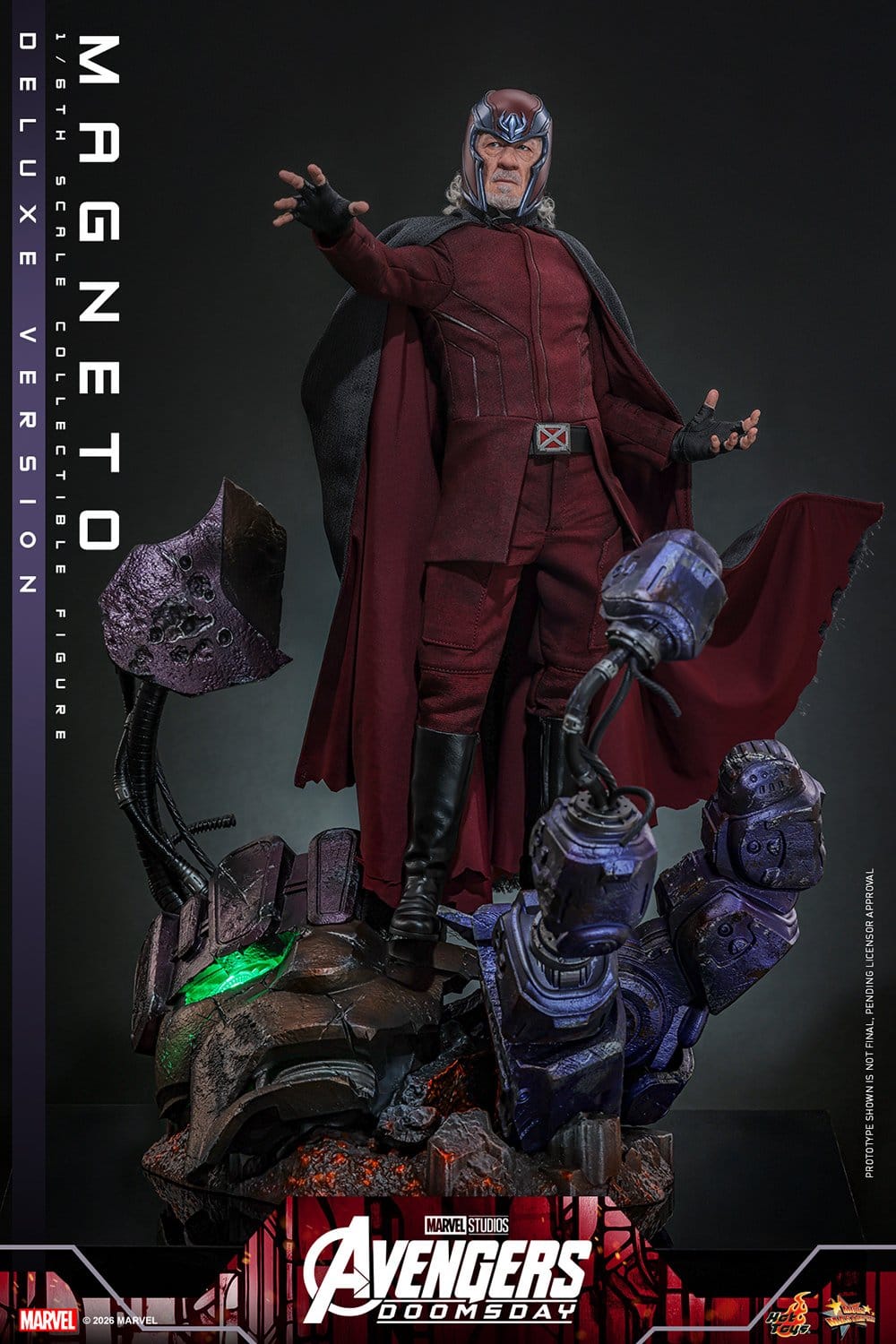 MAGNETO DELUXE FIGURA HOT TOYS AVENGERS: DOOMSDAY 1/6 30 CM