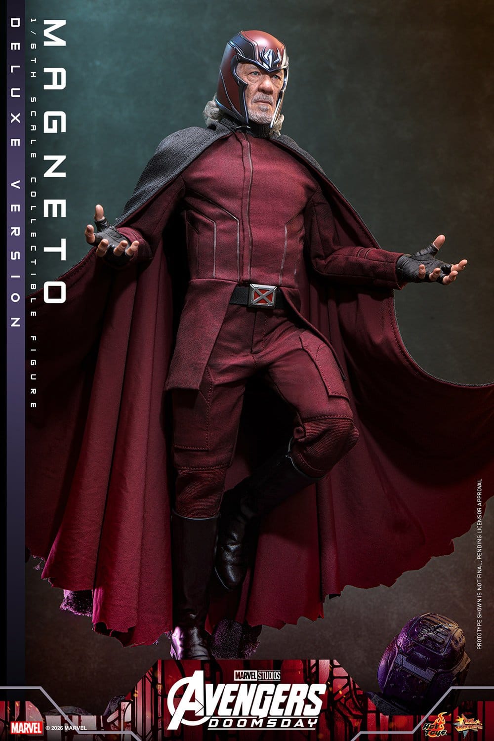 MAGNETO DELUXE FIGURA HOT TOYS AVENGERS: DOOMSDAY 1/6 30 CM
