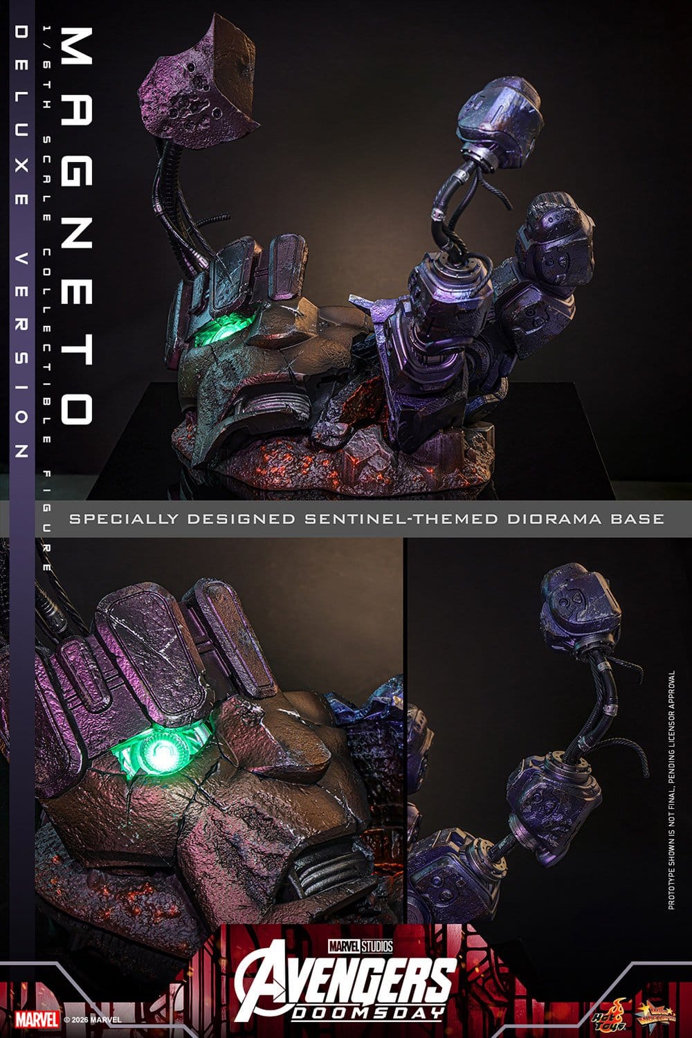 MAGNETO DELUXE FIGURA HOT TOYS AVENGERS: DOOMSDAY 1/6 30 CM