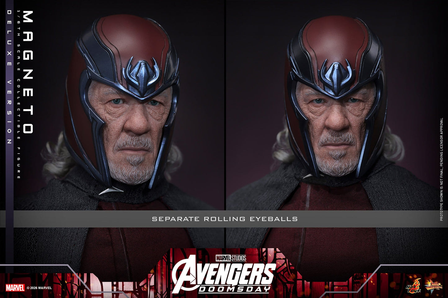 MAGNETO DELUXE FIGURA HOT TOYS AVENGERS: DOOMSDAY 1/6 30 CM