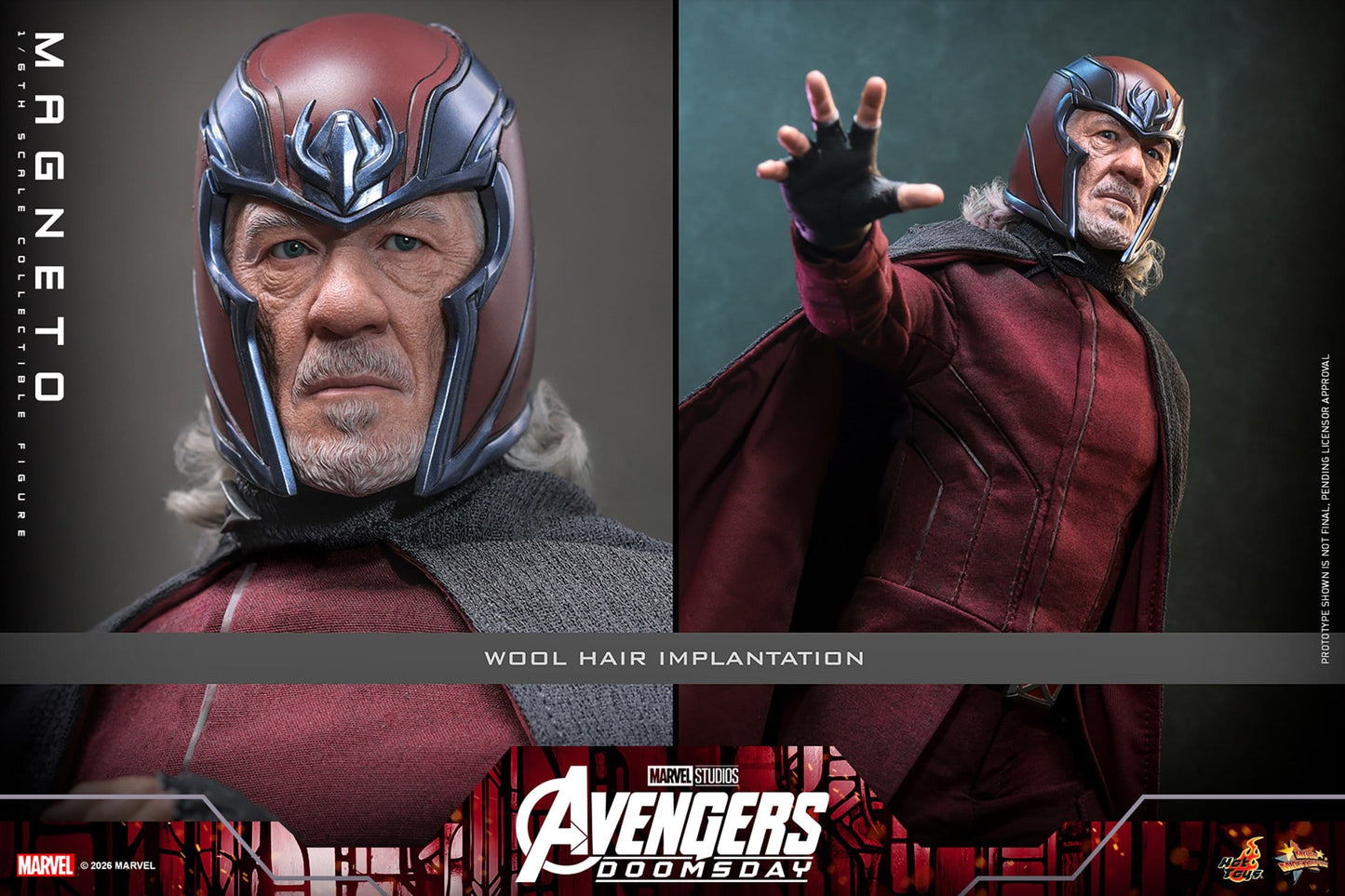 MAGNETO FIGURA HOT TOYS AVENGERS: DOOMSDAY 1/6 30 CM