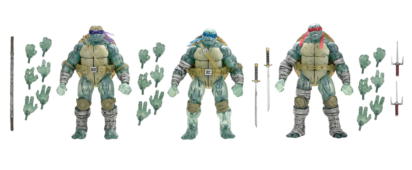 GHOST BROTHERS PACK DE 3 FIGURAS 18 CM – TORTUGAS NINJA THE LAST RONIN – NECA