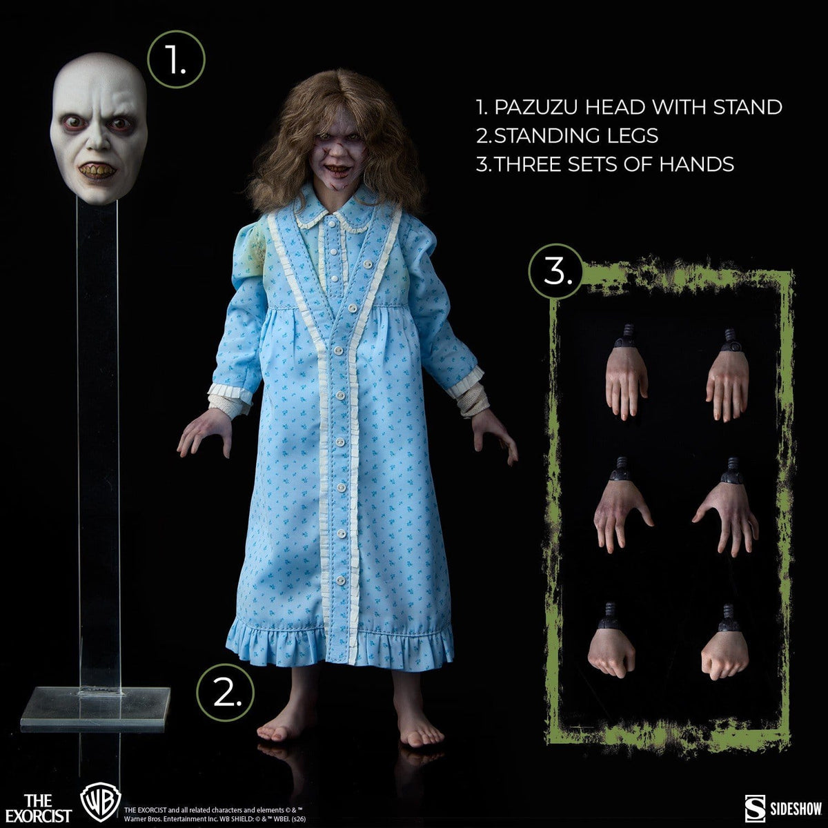 REGAN MACNEIL EL EXORCISTA FIGURA 1/6 23 CM SIDESHOW