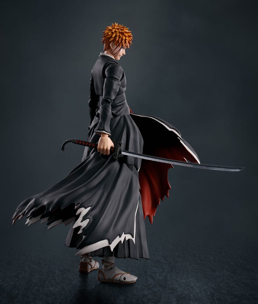 Figura articulada Ichigo Kurosaki con espada Zangetsu y efecto Getsugatensho