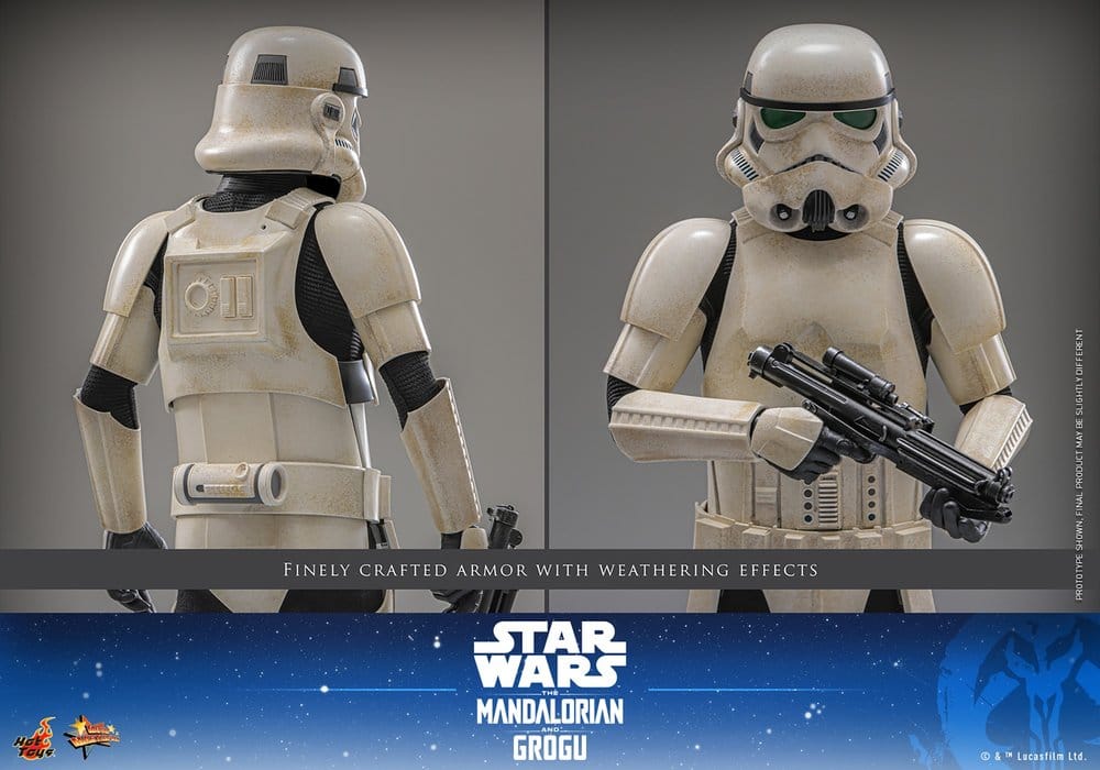 Detalles de la figura Imperial Remnant Stormtrooper Hot Toys Movie Masterpiece escala 1/6