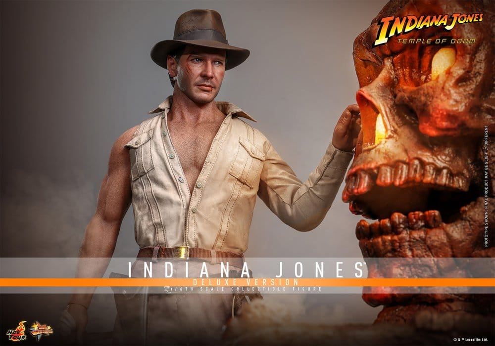 Figura coleccionista Indiana Jones Hot Toys Deluxe Version 30 cm