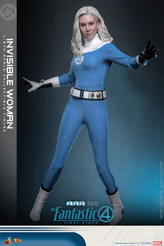 Figura de Invisible Woman Hot Toys escala 1/6 inspirada en Fantastic Four: First Steps
