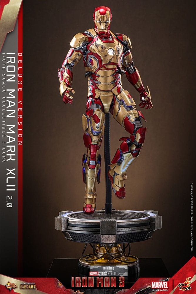  Detalles de la figura Iron Man Deluxe con partes dañadas y cabeza de Tony Stark