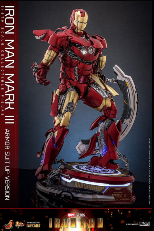 Figura Iron Man Mark III 32 cm – Armor Suit Up Version Hot Toys