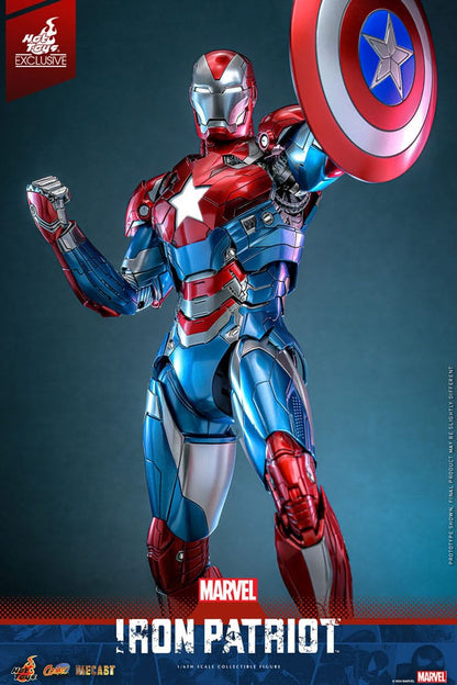 Figura articulada Iron Patriot Comic Masterpiece Hot Toys edición limitada 3000 unidades