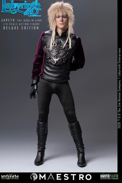 Jareth The Goblin King Figura 1/6 Deluxe Edition Labyrinth Kaustic Plastik vista frontal