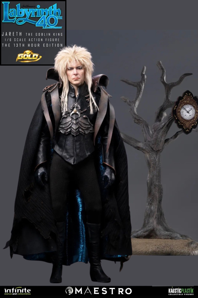 Jareth The Goblin King The 13th Hour Edition Gold Figura 1/6 Labyrinth Kaustic Plastik