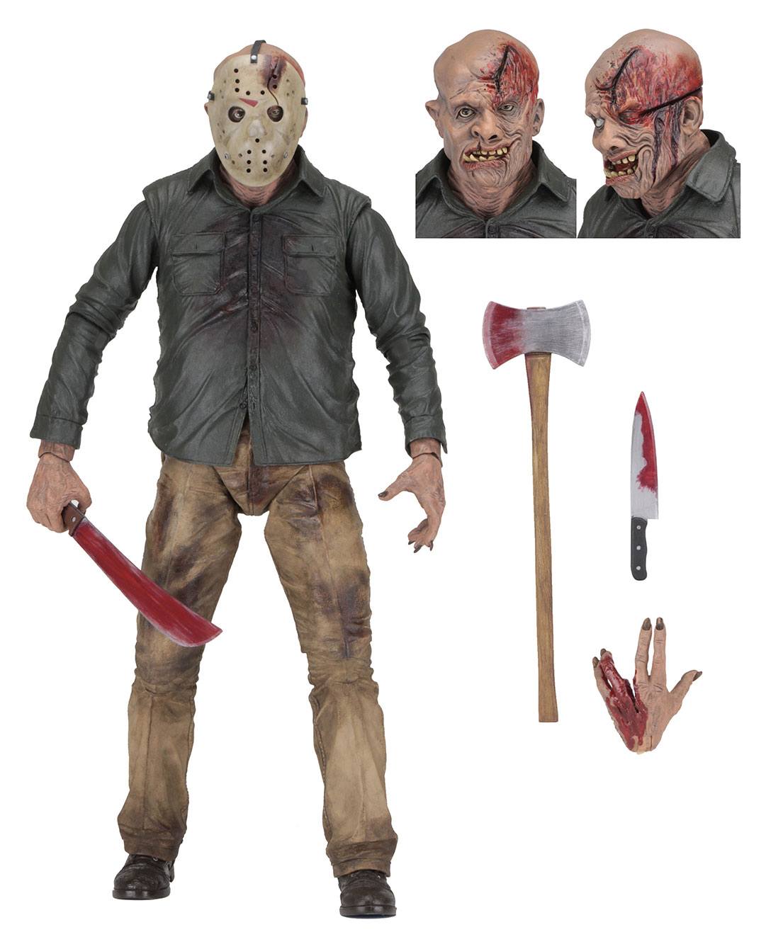 Jason Voorhees con accesorios incluidos, edición Capítulo Final de NECA.
