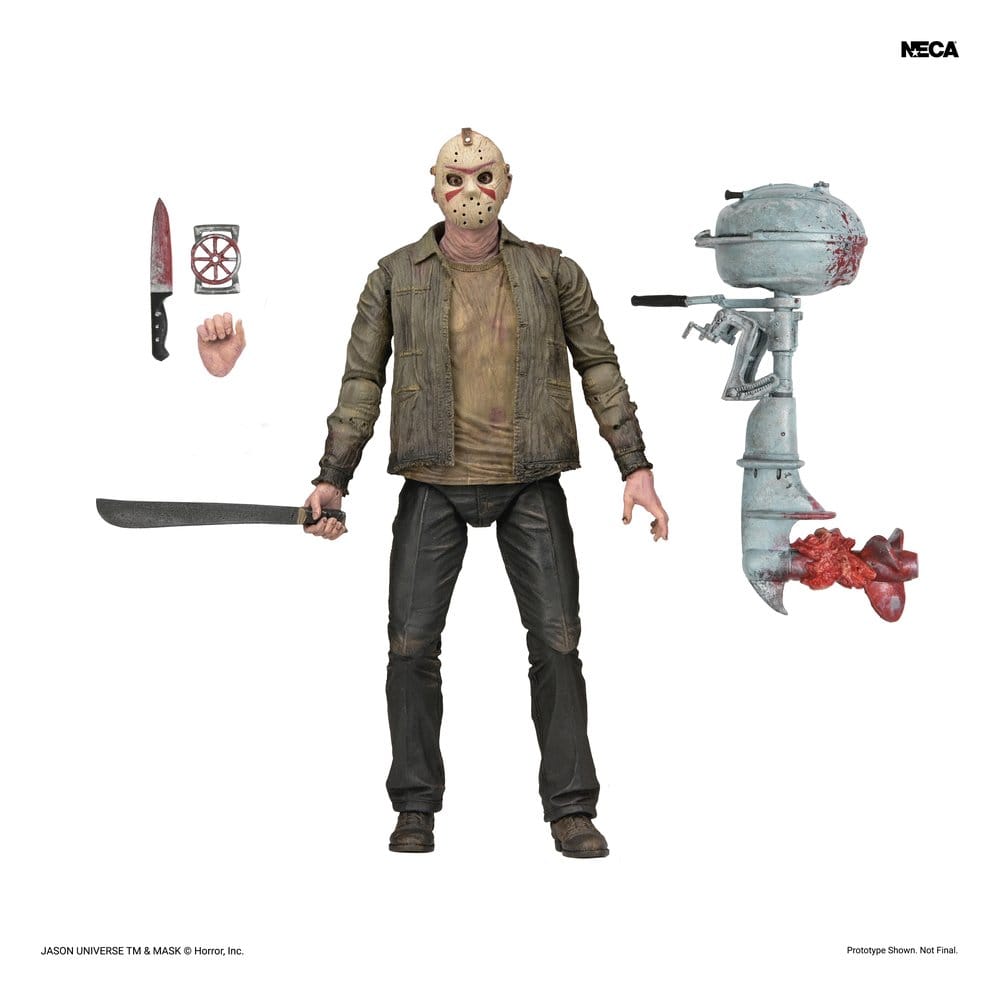 Figura Jason Ultimate Sweet Revenge NECA con machete y accesorios
