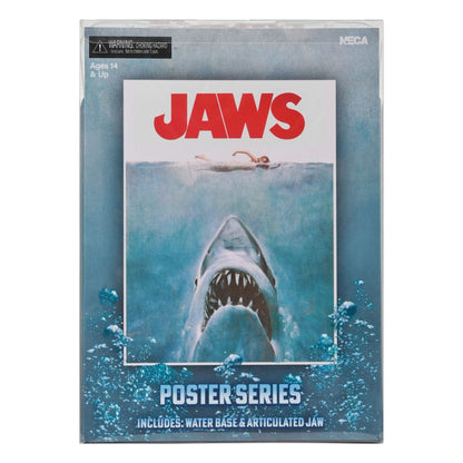 Estatua NECA Jaws Poster Series 50 aniversario con pedestal