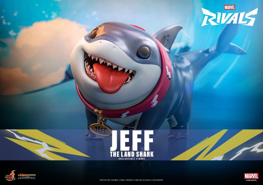 Jeff the Land Shark figura coleccionable inspirada en Marvel Rivals