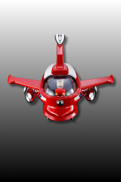 Vehículo Jet Pilder Mazinger Z Chogokin 7 cm vista frontal diseño clásico rojo