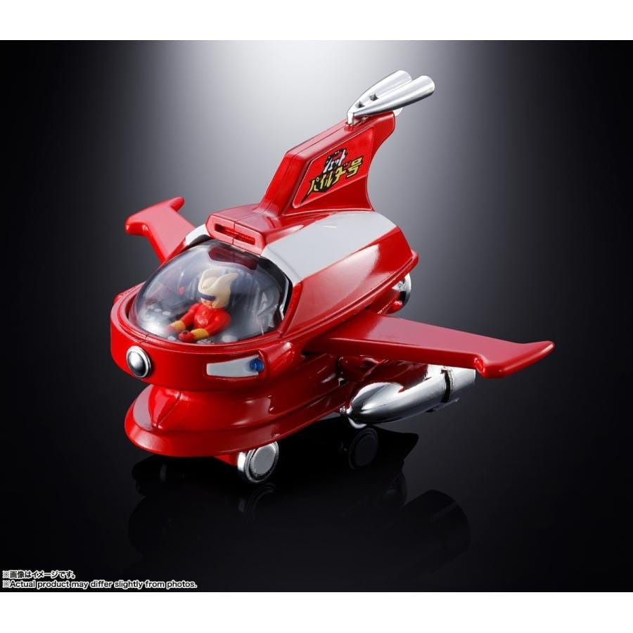 Jet Pilder Mazinger Z vista superior con cabina transparente y alas extendidas