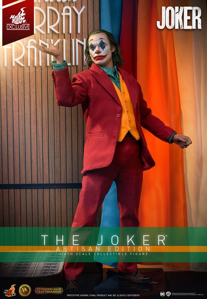 Detalle rostro The Joker Movie Masterpiece 1/6 Hot Toys Joaquin Phoenix