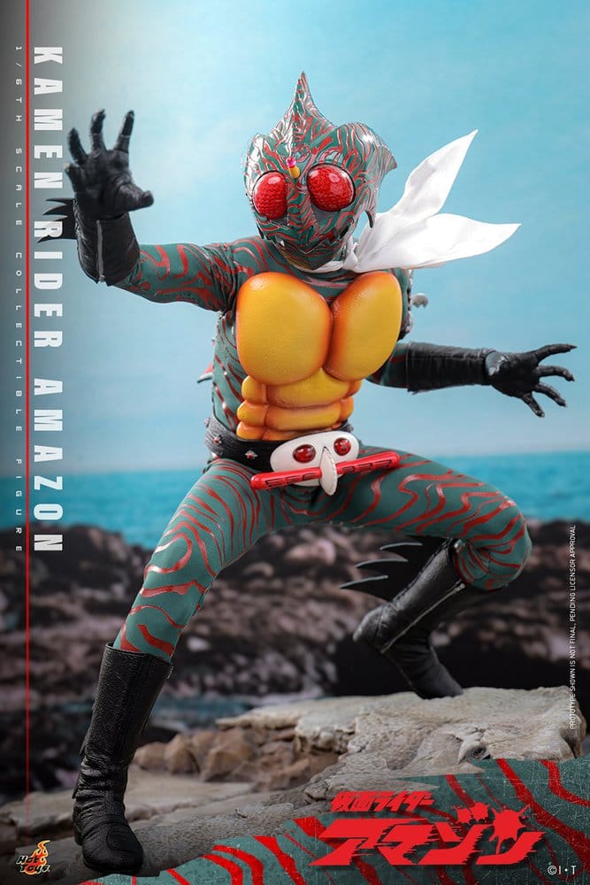 Cinturón Henshin con efecto LED figura Kamen Rider Amazon Hot Toys