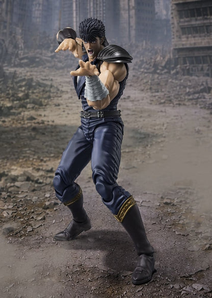 Figura articulada Kenshiro S.H.Figuarts recreando una pose de combate