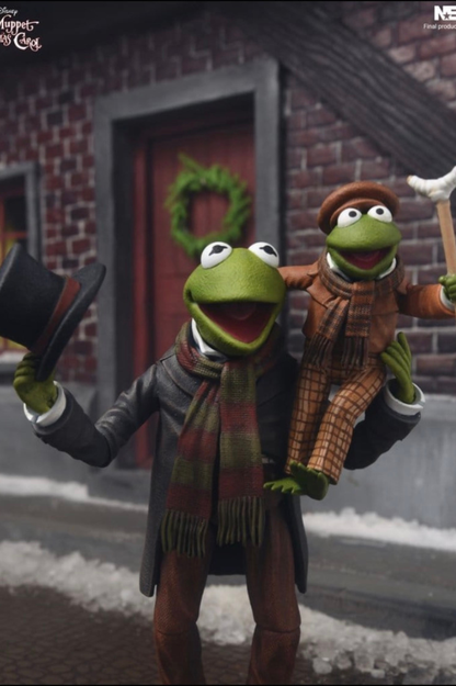 Kermit as Bob Cratchit y Robin as Tiny Tim Pack de 2 Figuras Ultimate Los Muppets NECA