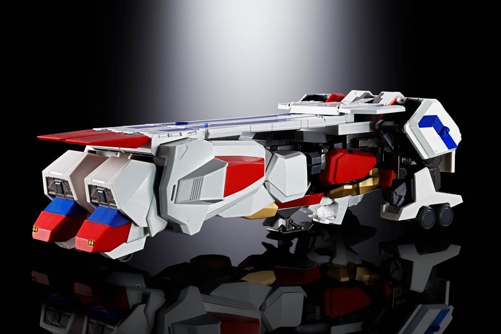 Detalle figura King Exkaiser con piezas metálicas Soul of Chogokin