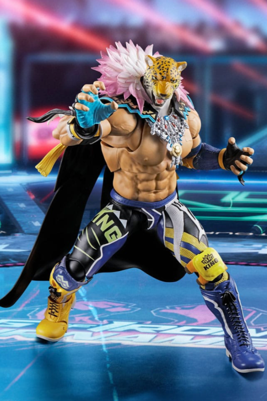 Figura King Tekken S.H. Figuarts Tamashii Nations 17 cm con capa y máscara