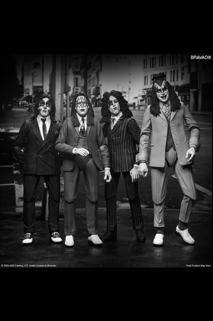 Dressed to Kill Album Cover Pack de 4 Figuras KISS 18 cm NECA