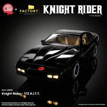 Réplica K.I.T.T. escala 1/12 con luces y sonidos de Knight Rider