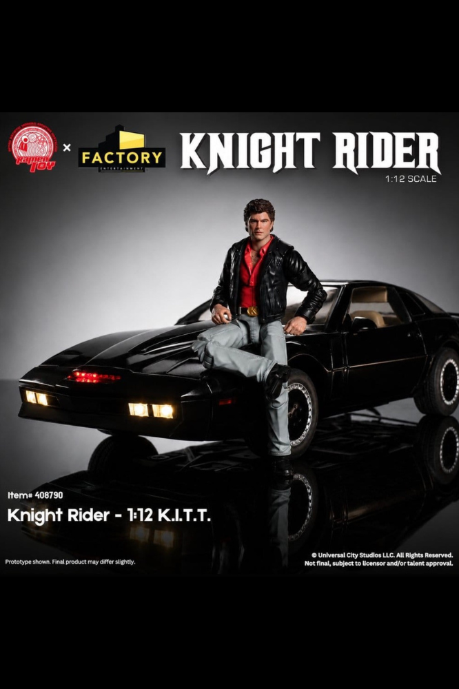 Knight Rider Figura 1/12 K.I.T.T. con Michael Knight de Jada Toys