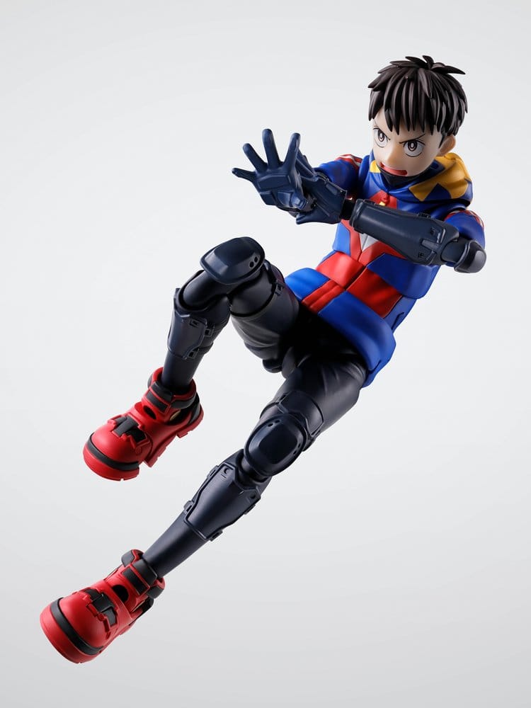 Detalle figura Koichi Haimawari con traje y expresión facial My Hero Academia Vigilantes