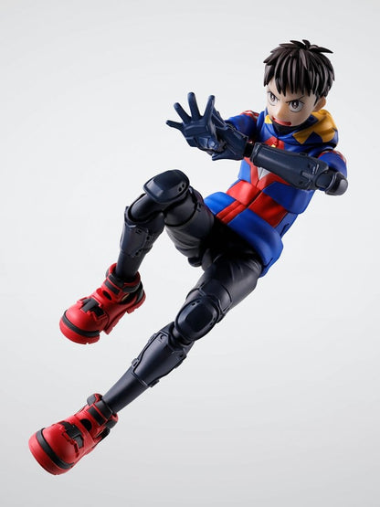 Detalle figura Koichi Haimawari con traje y expresión facial My Hero Academia Vigilantes